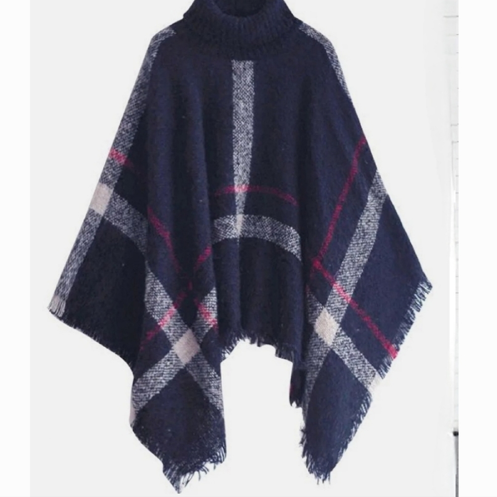 Turtleneck Poncho - Picture 2 of 4